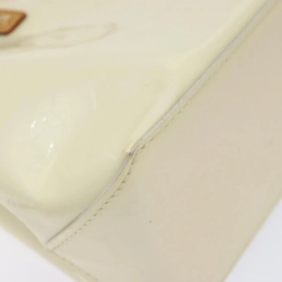 LOUIS VUITTON Monogram Vernis Reade PM Hand Bag Perle M91336 LV Auth 141487 - Picture 4 of 16